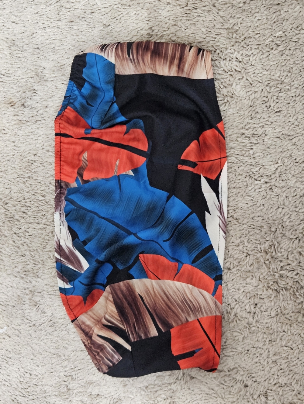 Tropical Print 3 Piece Kimono Shorts crop top - Picture 6 of 9